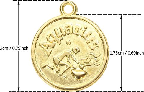 Tupalizy 24pcs Zodiac Sign Scarms Bulk for Betclaces Bracelets key -incain arock المجوهرات جعل المخططين خمرًا الجولة 12 معلقًا كوكبة للهدية عيد ميلاد DIY عيد ميلاد عيد الميلاد in Kuwait