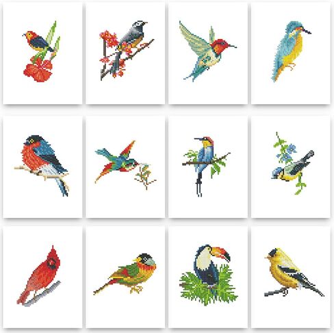 PeakLuv 10pcs Small Diamond Art Kits Small Diamond Painting Kits, Sunrise & Sunset Landscape Mini Diamond Art Kits for Beginners, Square Drill Mini Gem Painting 1-Hour Painting for Home Desktop Decor in Saudi Arabia