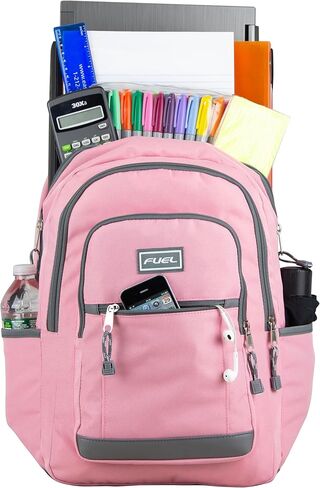 FUEL Laptop Bag Hiking Travel Commuter Carry On Casual Water Resistant College Daypack Classic Computer Bag Backpack for Women, Pink in Kuwait
