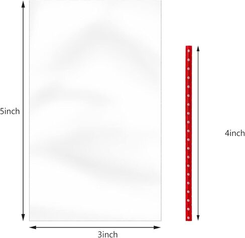 100PCS Small Cellophane Bags, 3x4 OPP Rice Crispy Bags for Gift Goodie Favor Candy Cake Pop Birthday Party Cookies Christmas New Year Wedding Party (3'' x 4'') in Kuwait