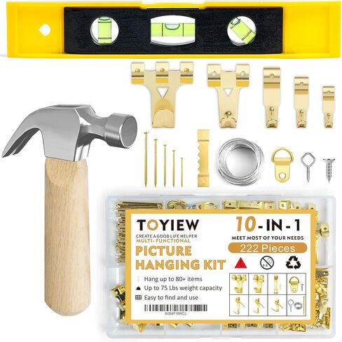أدوات معلقة للصور ، 315 ٪ معلقة أجهزة مع السنانير ، والأسلاك ، والأظافر ، وخاتم د ، ومجموعة معلقة على الجدار مع الشماعات ، ومستوى مغناطيسي ، ومطرقة مخلب وردية صغيرة ، وأظافر لسكان الصور للديكور المنزلي in Kuwait
