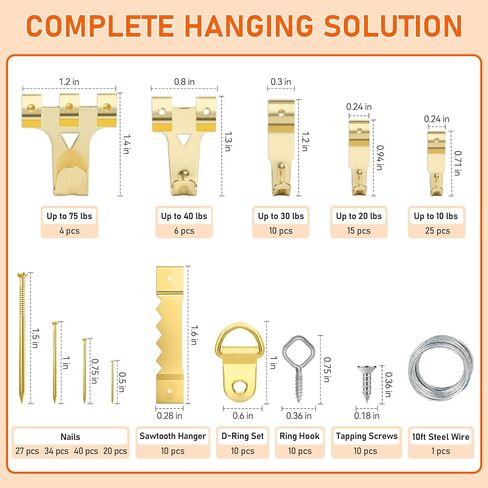 أدوات معلقة للصور ، 315 ٪ معلقة أجهزة مع السنانير ، والأسلاك ، والأظافر ، وخاتم د ، ومجموعة معلقة على الجدار مع الشماعات ، ومستوى مغناطيسي ، ومطرقة مخلب وردية صغيرة ، وأظافر لسكان الصور للديكور المنزلي in Kuwait