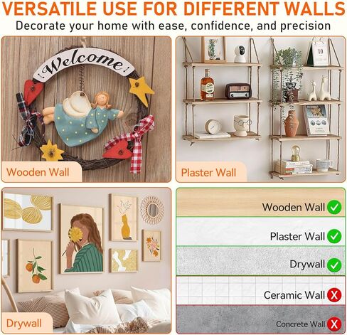 أدوات معلقة للصور ، 315 ٪ معلقة أجهزة مع السنانير ، والأسلاك ، والأظافر ، وخاتم د ، ومجموعة معلقة على الجدار مع الشماعات ، ومستوى مغناطيسي ، ومطرقة مخلب وردية صغيرة ، وأظافر لسكان الصور للديكور المنزلي in Kuwait