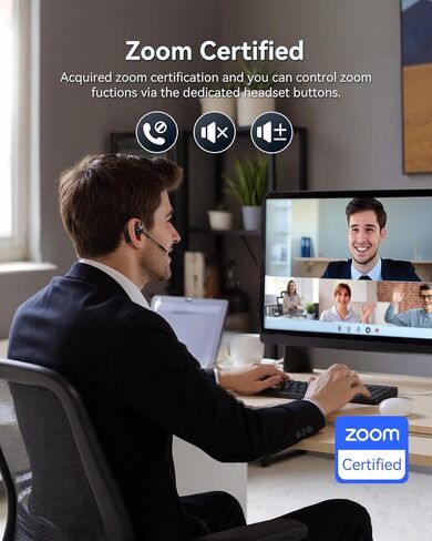 EMEET Airflow Open Ear Headphones, Bluetooth 5.3 Wireless Headsets with Detachable Microphone, 40 Hours Playtime, IPX5, Wireless Earbuds, Multipoint Pairing, App Control, Ultra Comfort(Black) in Saudi Arabia