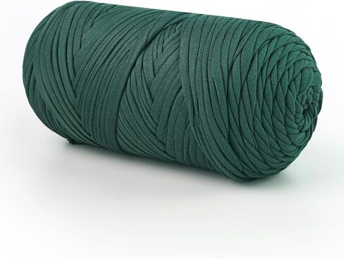 400g T-Shirt Yarn Crochet Yarn for Beginner Crochet Bags/Basket/Coaster,High Elastic Thick Polyester Fabric(Khaki) in Kuwait