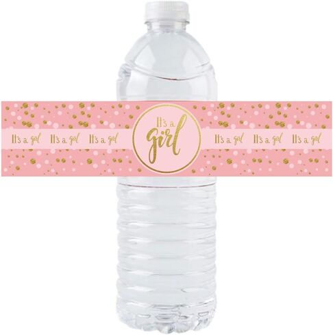 It's a Boy Water Bottle Stickers, 36 Pack, Waterproof, Paper, Art Deco, Cartoon, Irregular Shape, for Baby Shower Party Decoration in Kuwait