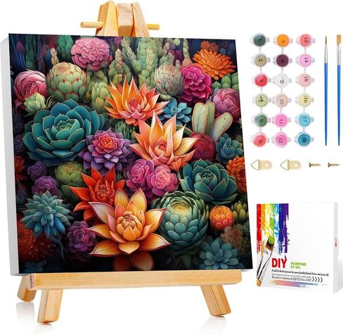 Nzhidey Sea Turtles Paint by Number with Frame 12x12-Framed Paint by Numbers Kit for Adults on Canvas, Turtles Paint by Numbers Kit for Adults Framed with Brushes Acrylic Paints for Home Wall Decor in Saudi Arabia