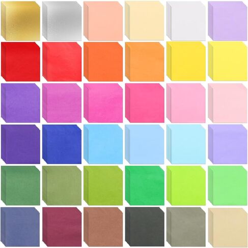 Jyongmer 6000Pcs Multicolor Tissue Paper Squares, 2 Inch Art Rainbow Tissue Paper for Arts Craft DIY Scrapbooking，Birthday Party Festival Tissue, Scrunch Art Project in Kuwait