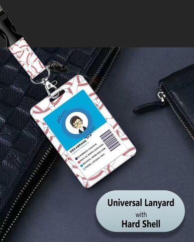 Badge Reels Retractable with Carabiner Reel Clip, ID Name Tag Work Badge Holder Belt Ferrule, Identity ID Badge Holder Cover Case for Office Nurse Teacher Student Gifts(Watercolor Purple Flower) in Kuwait