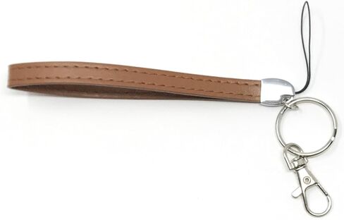 WigsPedia Deluxe Durable PU Leather Wrist Lanyard for ID Badge Holder, Key fob Cell Phone, Key, USB, Camera (Silver) in Saudi Arabia