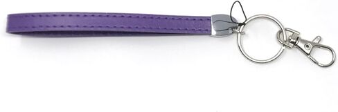 WigsPedia Deluxe Durable PU Leather Wrist Lanyard for ID Badge Holder, Key fob Cell Phone, Key, USB, Camera (Silver) in Saudi Arabia