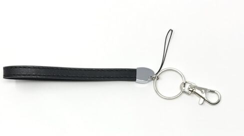 WigsPedia Deluxe Durable PU Leather Wrist Lanyard for ID Badge Holder, Key fob Cell Phone, Key, USB, Camera (Silver) in Saudi Arabia