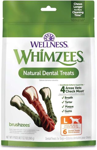 Whimzees Wellness Freshzees Dog Dental Treats, Natural Chews, Small Size Stick, (28 Count) in Kuwait