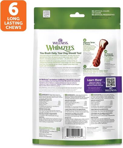 Whimzees Wellness Freshzees Dog Dental Treats, Natural Chews, Small Size Stick, (28 Count) in Kuwait
