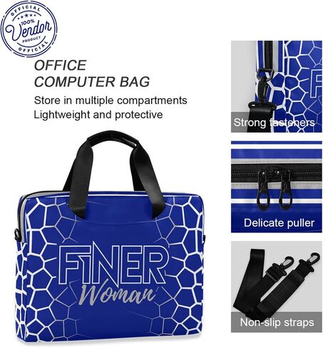 Bad Bananas BBGreek Zeta Phi Beta Sorority Paraphernalia - Official Vendor - 16 Inch Laptop or Tablet Case - Finer Woman in Saudi Arabia