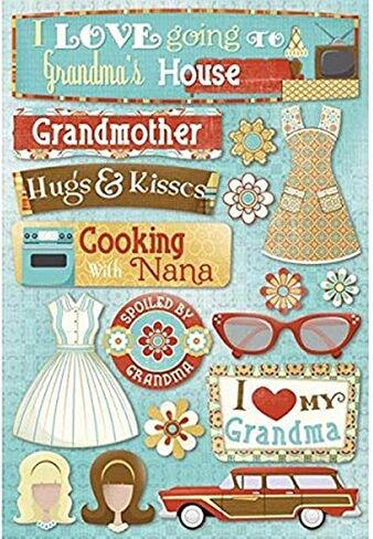 Karen Foster Design Acid and Lignin Free Scrapbooking Sticker ، Grandpa Classic in Kuwait