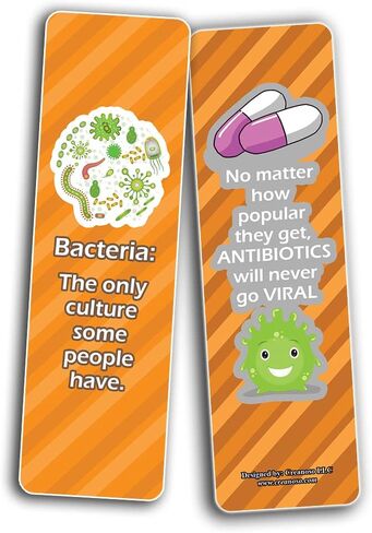 Creanoso Cute Biology Sayings Bookmarks (2-Sets x 6 Cards) – Daily Inspirational Card Set – Interesting Book Page Clippers – Great Gifts for Adults and Professionals in Saudi Arabia