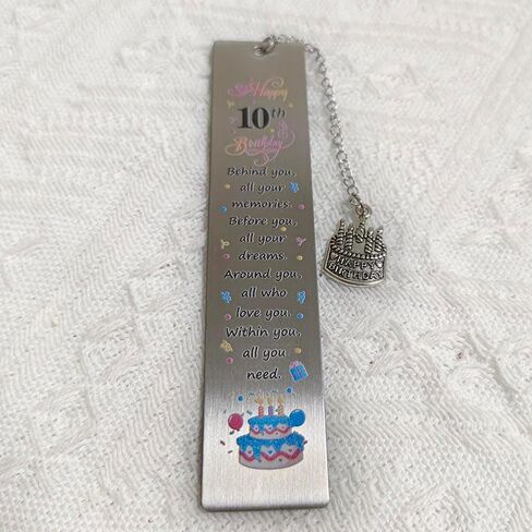 10th Birthday Bookmark Gifts for Girl Boys Behind You All Your Memories Bookmarks for 10 Year Old Girls Boy Birthday Gifts for 10 Yrs Old Niece Son Book Lovers Birthday Gift in Kuwait
