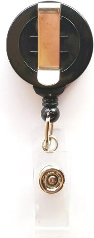 Vincent Van Gogh - Skull of a Skeleton with Burning Cigarette - Retractable Badge Reel - ID Name Tag Custom Badge Holder (Black Badge Reel with Spring Pinch Clip) in Saudi Arabia