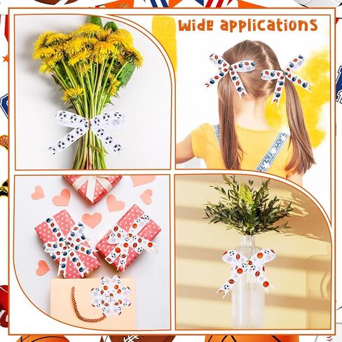 4 Rolls Firefighter Theme Ribbons, 20 Yards Craft Ribbons for Wreath Hair Bow Wrapping Gifts Packing, Firetruck Grosgrain Ribbons Birthday Wedding Gender Reveal Party Accessory Decorations in Kuwait