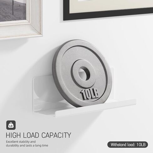 Adhesive Floating Shelves for Wall No Drilling, 12 Inch Acrylic Self Adhesive Shelves, Stick on Shelves, Dorm Wall Shelf, for Bathroom, Kitchen, Bedroom, Office, Gaming Room, Gray in Kuwait