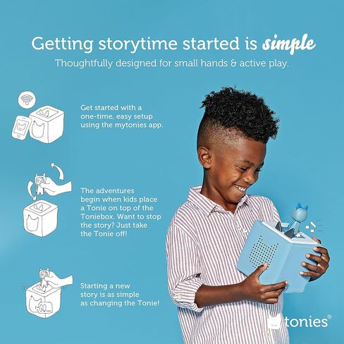 Tonies for Teachers Audio Player Starter Kit with Pete The Cat, Healthy Habits, Laurie Berkner, National Geographic Dinosaur, and Yeti - Red in Saudi Arabia
