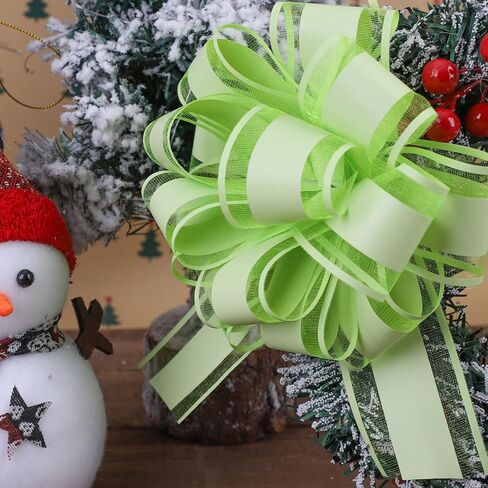 12 Pcs 6inch Pull Bow Gift Wrapping,Pull Bow for Birthday, Christmas, Party, Holiday, Gift Boxes Bow Basket Packaging Bows for Valentine's Day Presents Flower Decorations in Saudi Arabia
