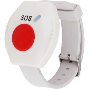 مقدم الرعاية SOS Watch Pager Nurse Call Alert ، التحكم اللاسلكي عن بعد 433 ميجا هرتز رمز التعلم 100M إشارة إشارة