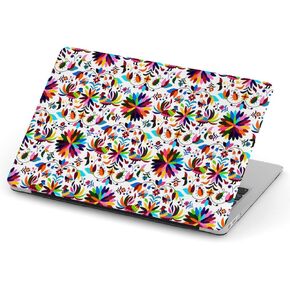 [متوافق مع الإصدار الأقدم Macbook Air 13 Inch (Model A1369 & A1466 - Year 2010-2017)] غطاء الحالة الصلب الكامل - نمط Otomi المكسيكي