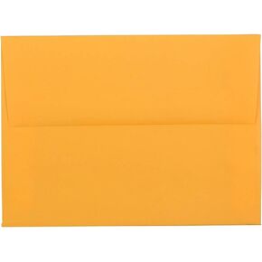JAM PAPER A6 Colored Invitation Envelopes - 4 3/4 x 6 1/2 - Ultra Orange - 50/Pack