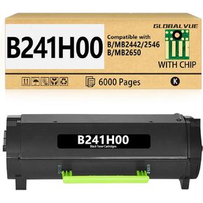 خراطيش الحبر B241H00 1 حزمة (مع رقاقة) متوافقة مع خراطيش الحبر Lexmark B241H00 لطابعة B2442 ، B2546 ، B2650 ، MB2442 ، MB2546 ، MB2650 Laser Laser [6،000 Page]