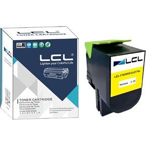 LCL Remanufctured Toner Cartridge Replacement for Lexmark 71B0010 71B10K0 CS317 CS317dn CX317 CX317dn CS417 CS417dn CX417 CX417de CS517 CS517de CX517de CX517 (1-Pack Black) Toner