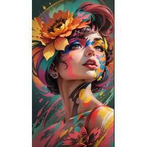 ZHUMUTO Large 5D Diamond Art Painting Kits for Adults,15.7x27.5inch Women B DIY Full Round Drill Diamond Dots Large Size,Big Gem Art and Crafts for Home Wall Decor Gifts