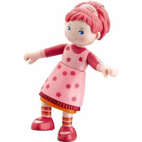 Haba Little Friends Lilli - 4 "Dollhouse Toy Figure ذات الشعر الوردي