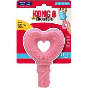 شركة Kong 38736343: لعبة Chewstix Puppy Twist Dog Toy ، Heart LG