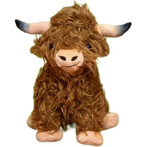 Highland Cow Stuffed Dog Toy - “Haggis The Highlander" (Black)