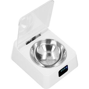 سعة 350 مل من وحدة تغذية القطط الذكية الأوتوماتيكية حساسة الغطاء المفتوح غطاء PET تغذية شفافة منع الانزلاق IR للحيوانات الأليفة الصغيرة للكلاب