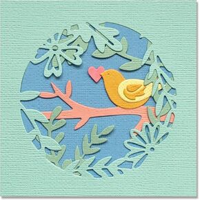 Sizzix Thinlits Die 665092 Spring Layered Scene by Olivia Rose 5 Pack, Multicolor