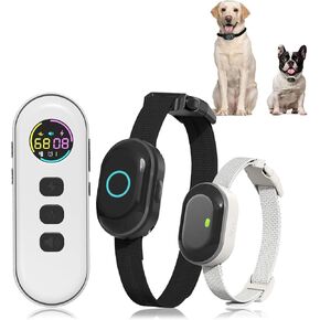 One Large & One Small Dog Shock Collar, Dog Training Collar with 1300ft Remote, Unique Combination Tailored for Large/Medium Dog and Small Dog, 198-Level Precise Control, Waterproof, Rechargeable