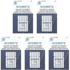 Jean & Denim Machine Needles-Sizes 14/90 (2), 16/100 (2) 18/110 (1)