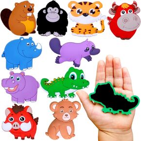 Fridge Magnet for Toddlers 1-3, Full Back Magnetic Rubber Cute Animals Refrigerator Magnets for Kids Magnets for Fridge Toddler Magnets for Refrigerator Baby Educational Learning Toy Children Gift