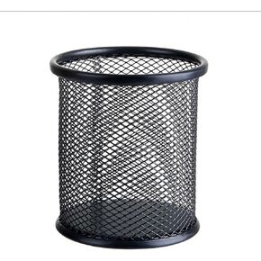 Black Metal Mesh Pen Holder Office Desk Pen Stand Pencil Stationery Organizer Stand Storage Pencil Cup Supplies Stationery Organizer for Desk Accessories Workspace Organizers