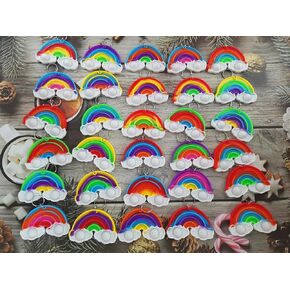 20 Packs Rainbow Mini Pop Fidget, Autism Sensory Birthday Birthday Party Favors Gifts for School Classroom, Adult and Kids
