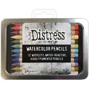 Tim Holtz Provess Watercolor Pencil 12pc Set 6 TDH83603