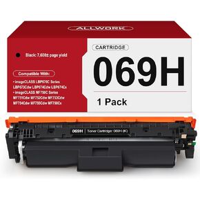069H 069 خرطوشة الحبر الأسود 1 عبوة (مع رقاقة) بديلة متوافقة مع Canon 069 أعمال عالية السعة لـ Canon Color ImageClass MF750C MF753CDW LBP674CDW MF751CDW LBP674C PRINTER