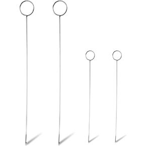 4 PCS LOOP LOOP LOOP Turner Hook ، 27 سم/10.6 بوصة و 17 سم/6.7 بوصات الرباط المعدنية مع أداة خياطة قفل Turner لاستبدال السوائل العسكرية
