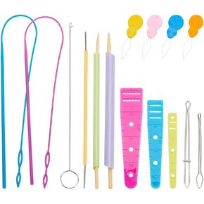 Nbeads 21 pcs مجموعة الأنبوب الأنبوب مجموعة ، طقم الخيوط الرباطين بما في ذلك 3 أجهزة كمبيوتر متنوعة أحجام أنبوب تيرنر 10 أجهزة كمبيوتر سلكي 2 PCS.