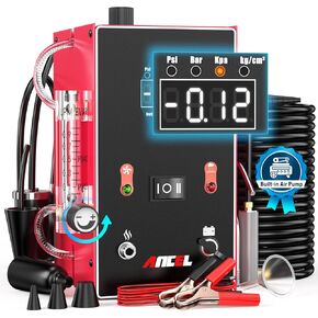 ANCEL S200 Automotive Smoke Machine with Built-in Air Pump, Evap Smoke Machine Leak Tester, Professional Auto Vacuum Leak Detector Diagnostic Tools for All Car/Motorcycle/Truck