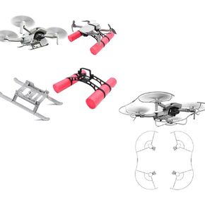 TOMAT MINI 4K هبوط معدات الساق والمياه معدات الهبوط + حارس المروحة لـ DJI MINI 2 SE/MINI 2/MINI 4K Accessories