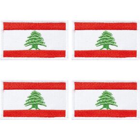 4 مساءً بقع علمية لبنانية لبنان ، خطاف وحلقات ، تصحيحات تكتيكية شارة ذراع مطرزة على الظهر ، سترات ملابس قبعة الظهر.